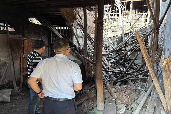 金华婺城人保财险:房屋倒塌有人保